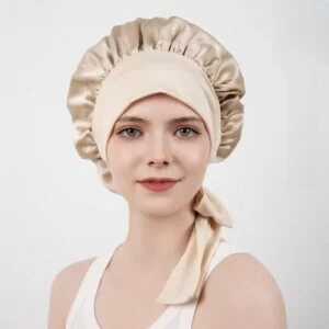 Adjustable Silk Nightcap for Hair Protection