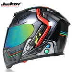 Full-Face Motorcycle Helmet with Dual Lens and Anti-Fog