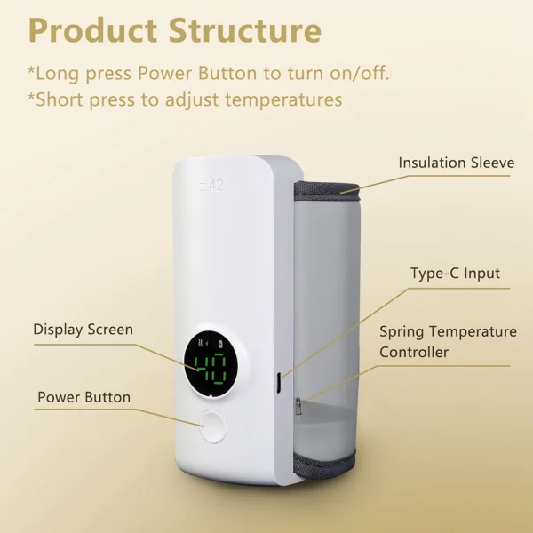 Portable Bottle Warmer Baby Milk Warmer Milk Formula Warmer