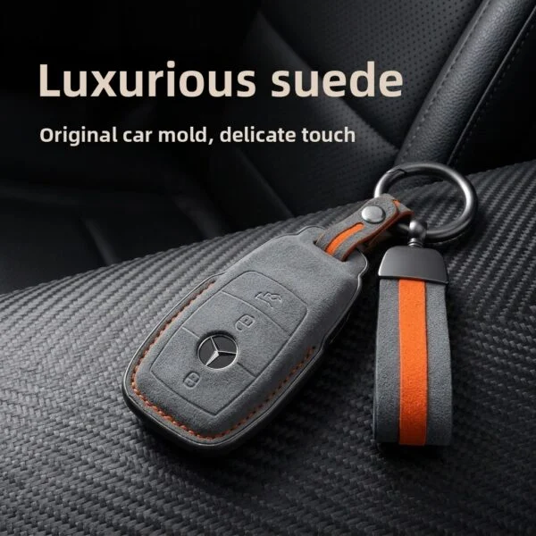 Mercedes-Benz Suede Key Cover with Accessories