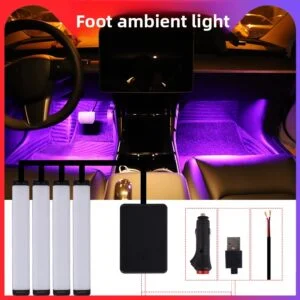 Car LED Ambient Lighting with App and Sound Control