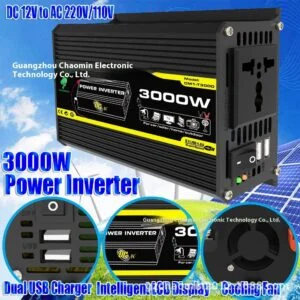 Inverter 12V To 220V110V3000W Vehicle Solar Power Conversion Inverter Off-grid High Frequency Correction