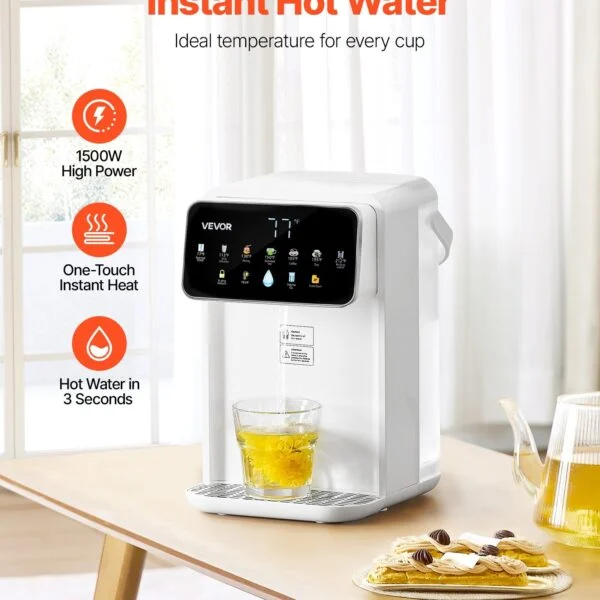 Countertop Instant Hot Water Dispenser With 7 Temps 7 Volumes 118oz Tank