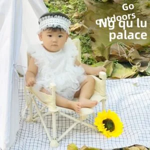 Foldable Baby Chair with Backrest for Outdoor and Indoor Use