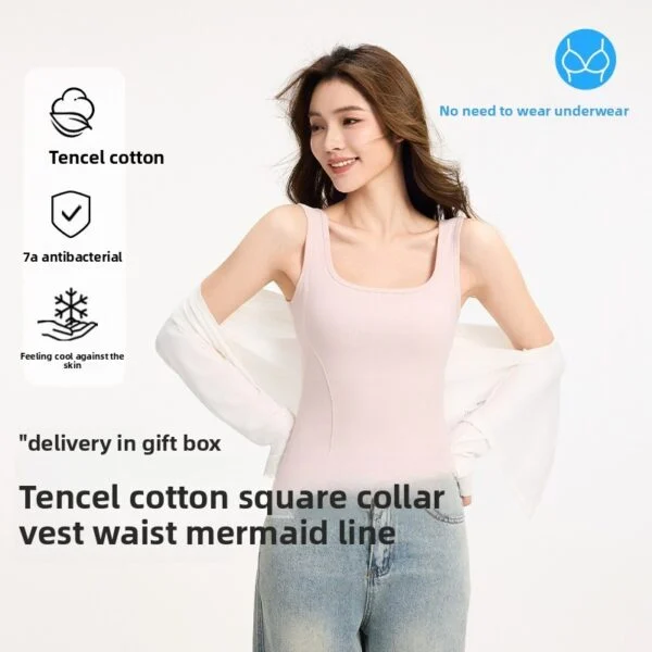 Women with wide-shouldered halter tops