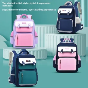 Reflective Spine-Support School Backpack for Kids