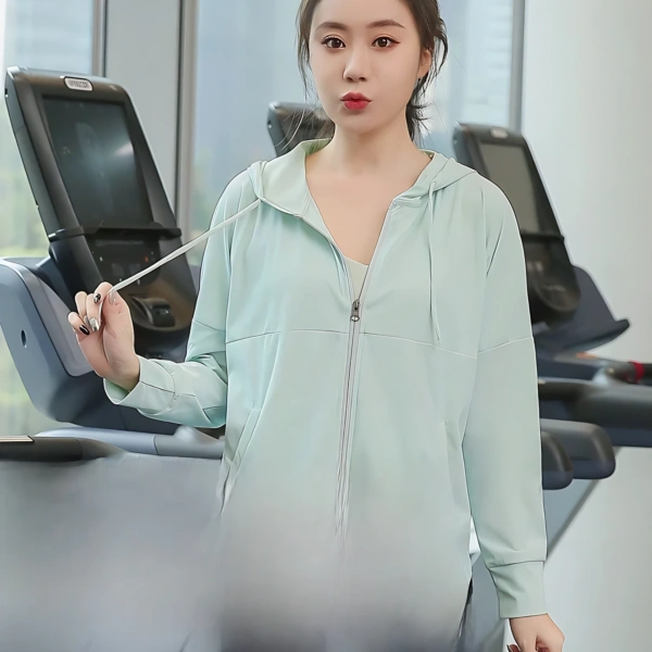 Womens Loose Fit Long Sleeve Sportswear Top