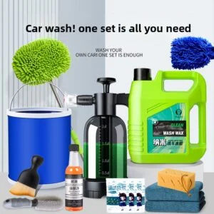 Car Wash Liquid and Water Wax