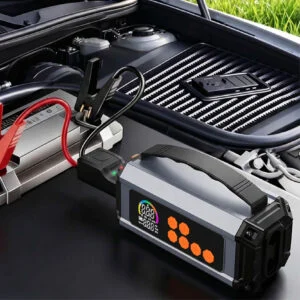 Emergency Car Jump Starter with Wireless Air Pump
