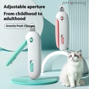 Cat Nail Scissors with Gravity Push Scissors