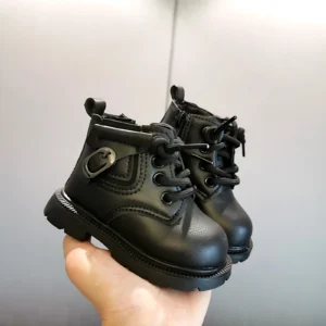 Winter Fleece-lined Baby Boots with Anti-slip Sole