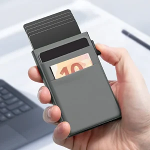 Automatic Pop-up Card Aluminum Alloy Men’s Wallet