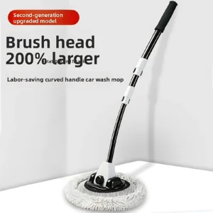 Telescopic Car Wash Mop with Soft Bristles