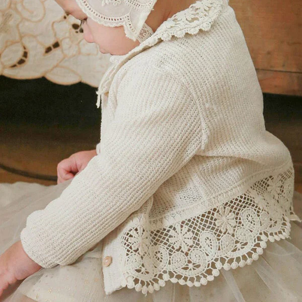 Korean Style Girls’ Baby Infant Lace Air-conditioning Shirt ins Casual Sun-protective Clothing Cardigan Jacket All-match Cardigan