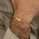 Men's Cross Beaded Bracelet