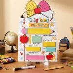 First and Last Day School Wooden Sign