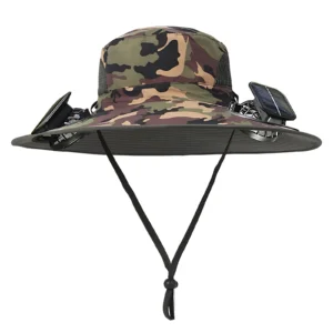 Double Fan Solar Rechargeable Sun Hat