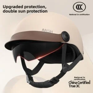Retro Electric Motorcycle Helmet