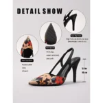 Women's Printed High-Heel Shoes