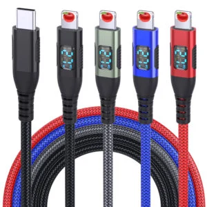 USB-C to Lightning Fast Charging Cable with Digital Display