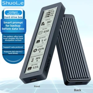 M.2 SATA SSD Enclosure with Smart Display