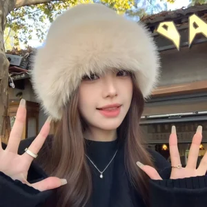 Winter Warm Imitation Fur Bucket Hat