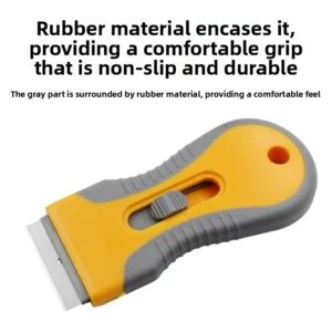 Automotive Ice Scraper with Metal and Plastic Blades