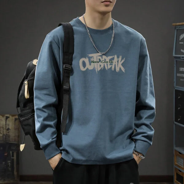 Men’s Heavyweight Cotton Long Sleeve T-Shirt