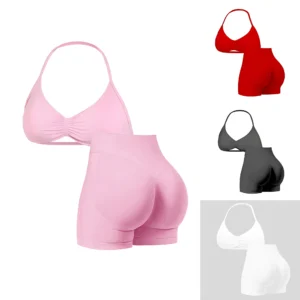 Seamless High-Waist Nylon Underwear Set