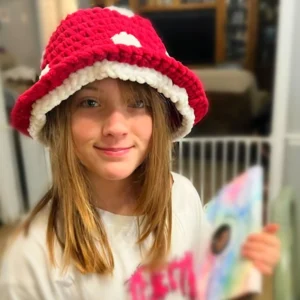 Handmade Mushroom Crochet Bucket Hat