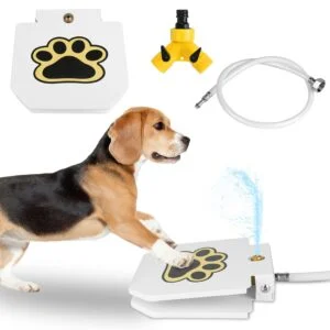 Dog Water Fountain Outdoor Dog Pet Water Dispenser Step-on A
