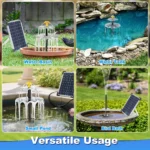 3tier Solar Bird Bath Fountain Powered Water Light