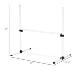 4-piece Dog Agility Training Equipment with Height-adjustabl