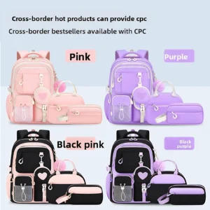 Lightweight Heart-Design School Backpack