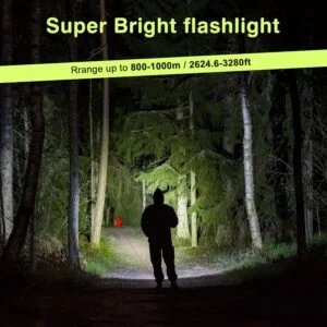 LED Rechargeable Torch 10,000 Lumens, Very Bright Flashlight, Flashlight, USB, 4 Light Modes, Zoomable, IPX4 Waterproof For Camping