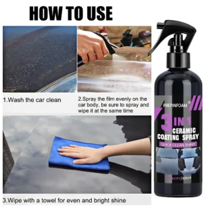 automotive nano-ceramic quick spray coating wax