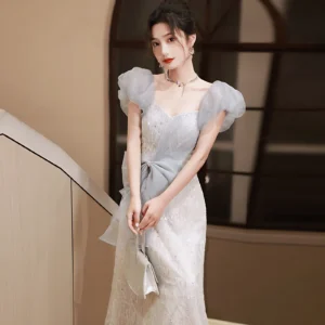 Elegant Women's Evening Dress for Weddings and Parties