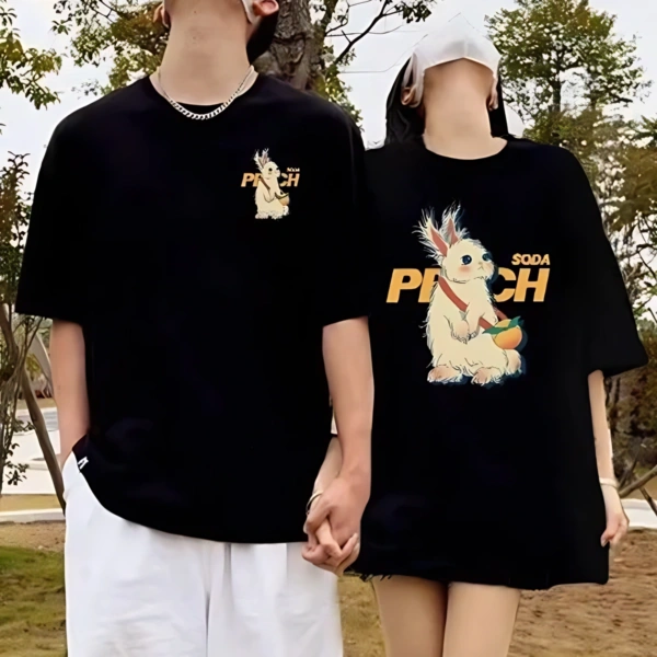 Casual Couple Cotton T-shirts