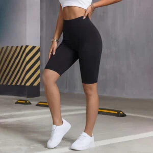 High-Waisted Quick-Dry Cycling Shorts