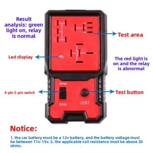 12V Automotive Relay Tester Analyzer