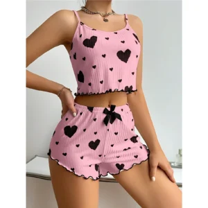 Women’s Heart Print Loungewear