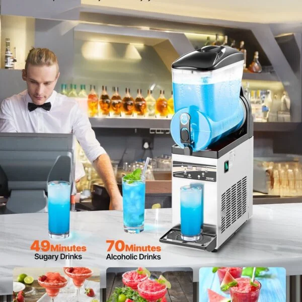 Commercial Slushy Machine 15L Margarita Smoothie Frozen Drink Slushie Maker