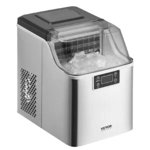 Portable Countertop Ice Maker 45Lbs/24H Self-Cleaning with S
