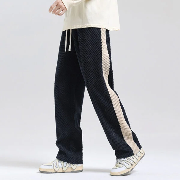Men’s Loose Straight Casual Corduroy Trousers