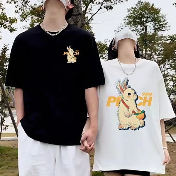 Casual Couple Cotton T-shirts