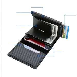 Rfid Carbon Fiber Men’s Wallet