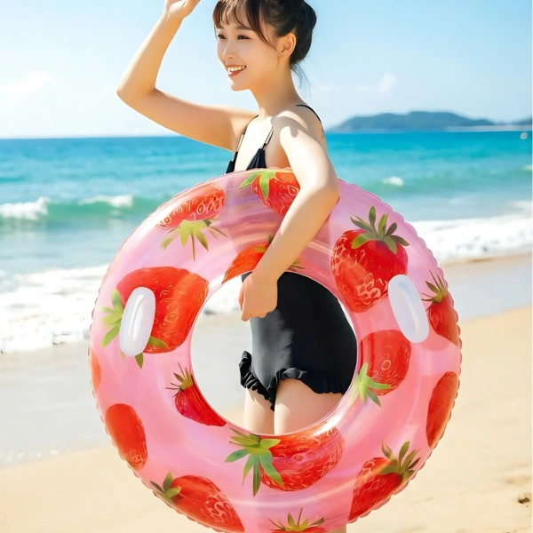 Fruit Series Thickened PVC Swimming Ring