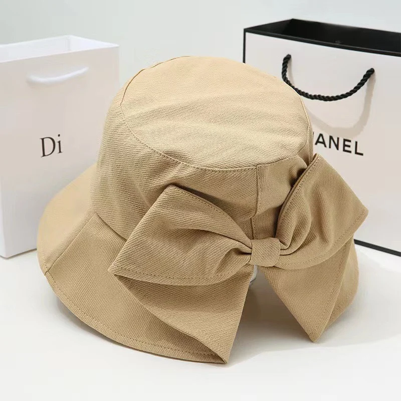 Bow tie flat top khaki