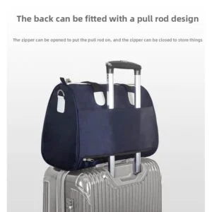 Foldable Travel Luggage Bag with Detachable Strap