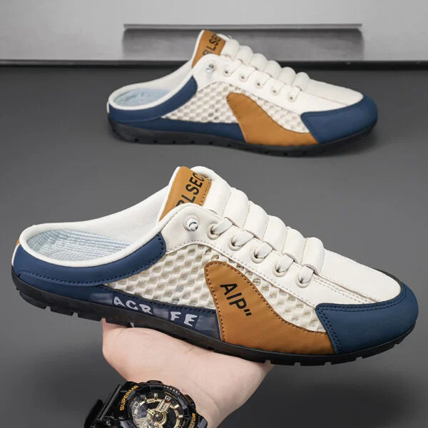 Men’s oversized shoes with hollowed-out designs in summer
